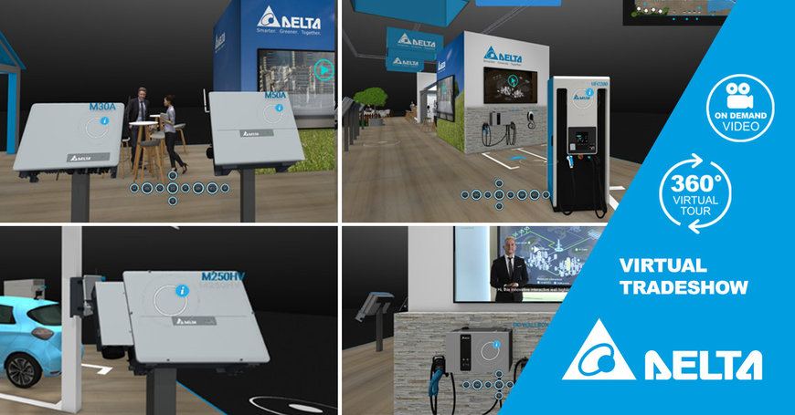 Delta’s Virtual Tradeshow – the Easy Way to View New String PV Inverters and e-Mobility Solutions